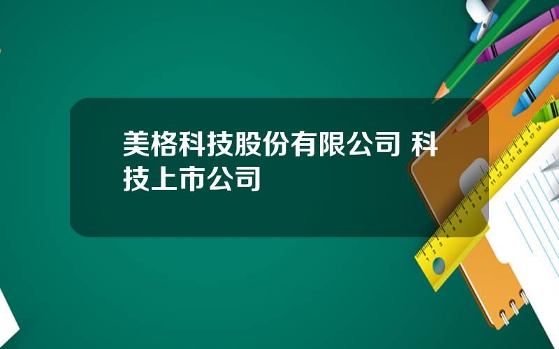 美格科技股份有限公司 科技上市公司